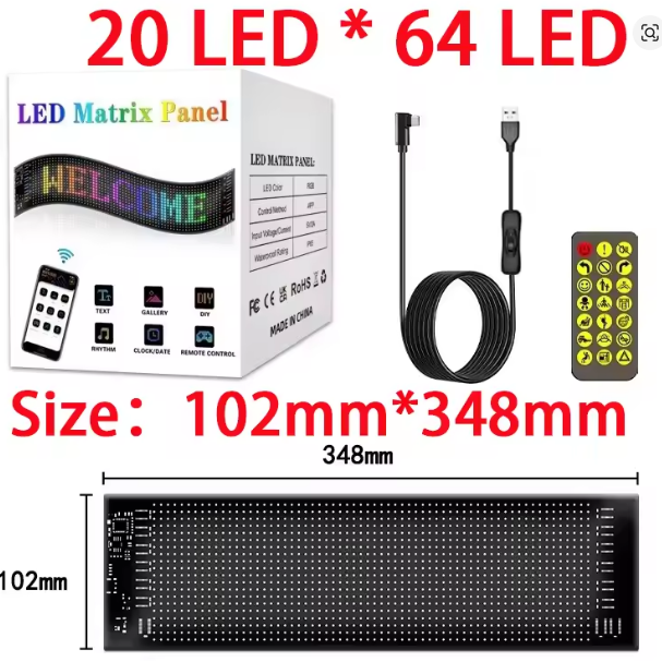Pantalla Suave LED 20*64 10*35cm