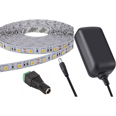 COMBO: ROLLO DE LED 5050 PARA EXTERIOR CON ELIMINADOR VARIOS COLORES